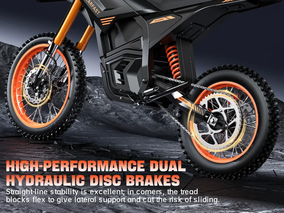 3000W Electric Dirt Bike 21AH 20''Fat Tire E-Mountain Ebike Motorcycle CHEEVALRY image 3