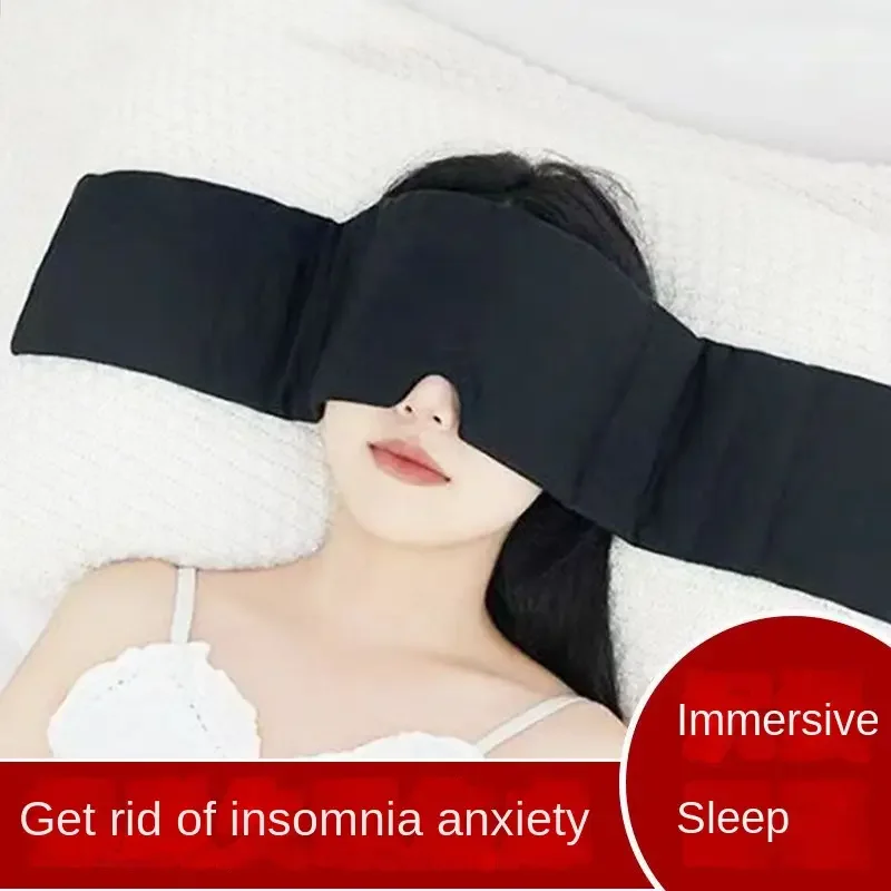Gravity Sleep Mask Weighted Eye Mask Light Blocking Headband Fatigue Relief Sleeping Aid for Men Women Relaxation Tool Christmas