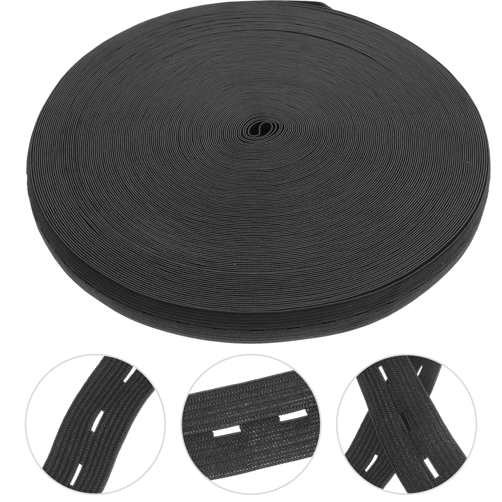 

Elastic Sewing Band 40 Meters Flatback Stretch Cord for Skirts Pants Necklines Crafting and Sewing Projects Elastic Strap