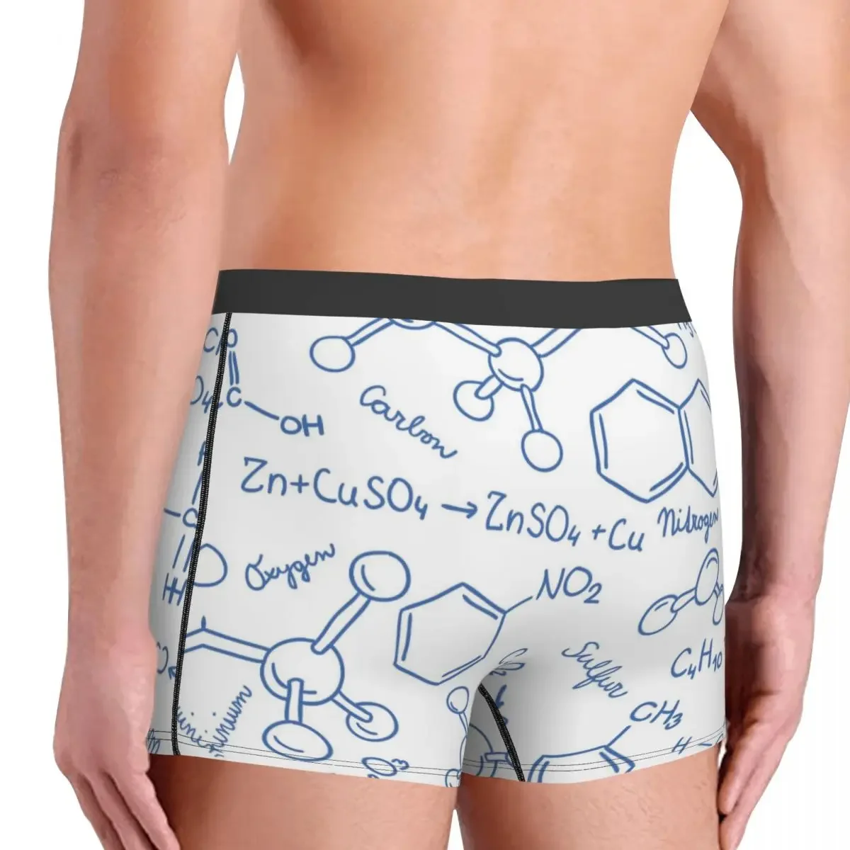 Benutzer definierte Wissenschaft Chemie Muster Unterwäsche Männer Stretch Biologie Boxer Slips Shorts Höschen weiche Unterhose für Männer