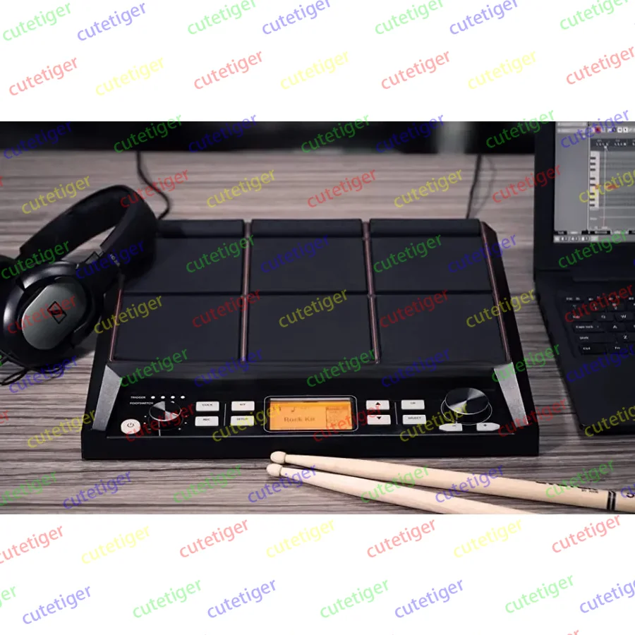 Multipad Tabletop Electric Drum Set PD705 Percussion Pad 9-Sample Pad All-in-one Other Accessories