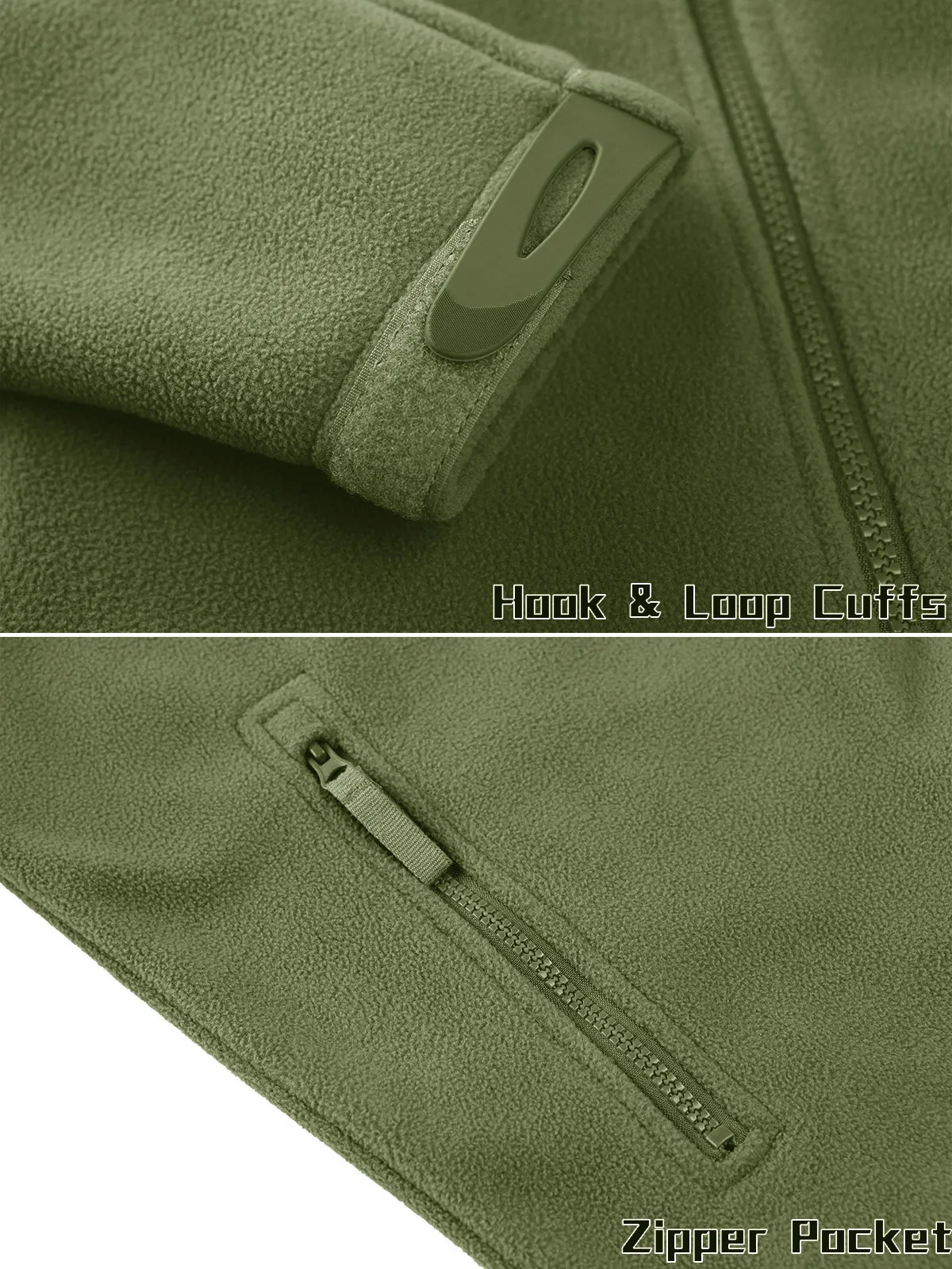 TACVASEN Men's Fleece Jacket Soft Warmth Windproof Full Zip Up Coat Multiple Zipper Pockets Hiking Working Outdoors Windbreaker 19 Sbb9535a011c442c38fccce82df60bea08