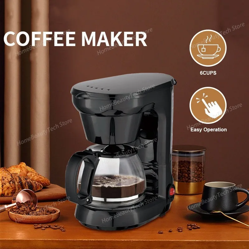 Electric Coffee Maker 750ML Large Capacity Thermal Insulation Coffee Machine Automatic Drip Type Machine Household Coffees Pot