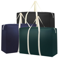 3Pcs Dust proof Storage Bags 70x50x25cm Large Capacity Clothes Container Foldable Travel Bag Bedroom ganizer Blue Black Green