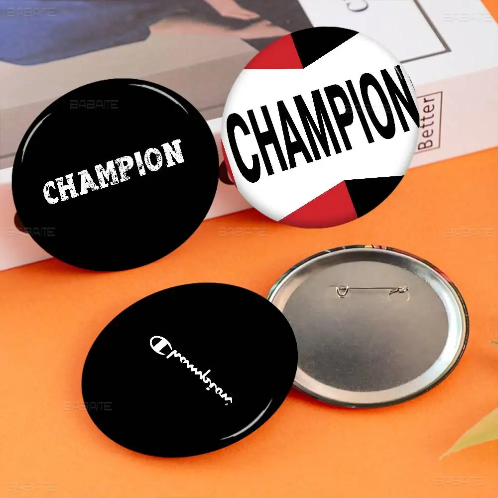 C-ChampionS-S Personalized Cartoon Brooches Anime Badge Round Handmade Brooch Lapel Pins Jewelry for Backpack Clothes Gifts