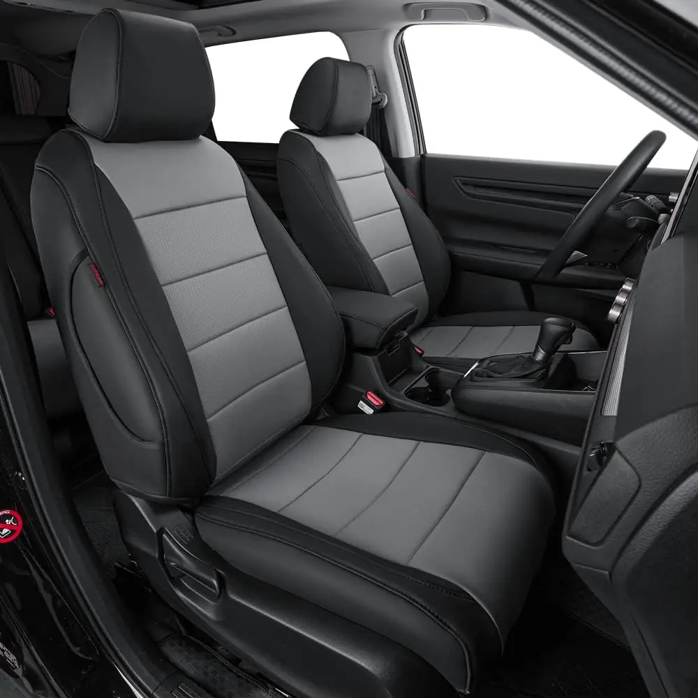 

CRV Seat Covers Custom Fit for 2017-2021 2022 Honda CRV LX,EX,SE,EX-L,Touring,Hybrid,Full Coverage Waterproof Leather Car Seat P