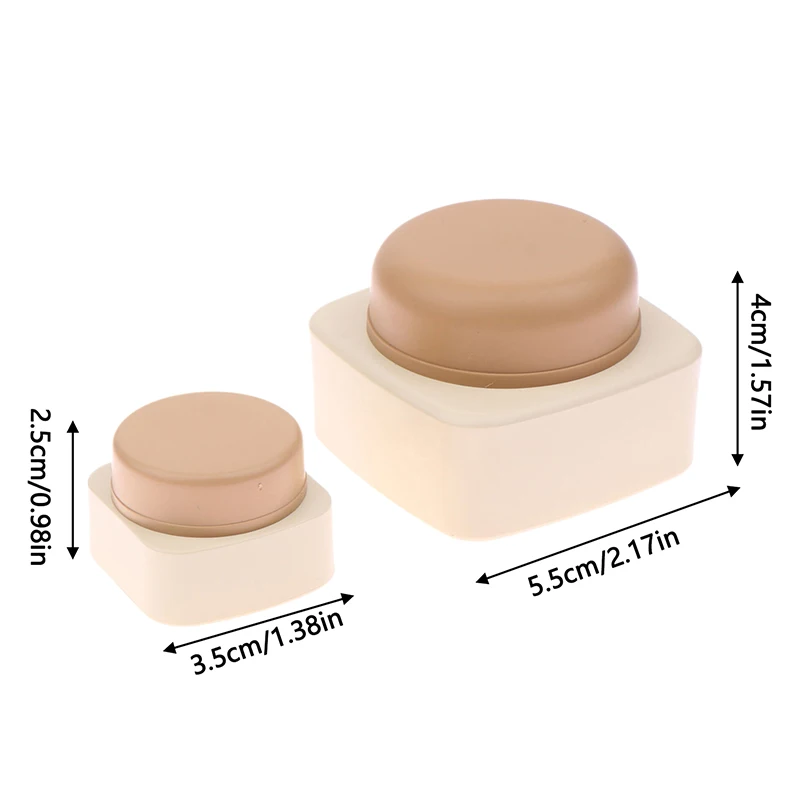[J] 5/20g Empty Plastic Nail Art Cosmetic Square Containers Jar Face Cream Pot Nail Gel Powder Box Makeup Lotion Tool Packaging view 6
