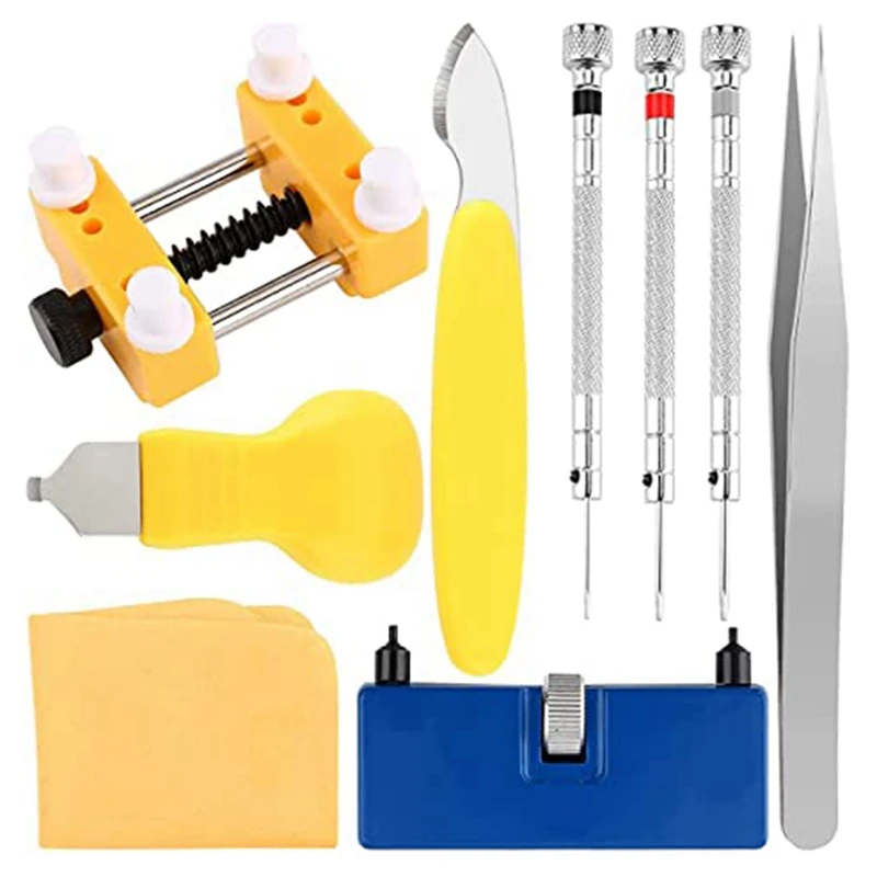 

Watch Repair Kit,9Pc Watch Battery Replacement Tool Kit, Watch Link Removal Tool,Watch Back Remover Tool, Watch Tool Kit