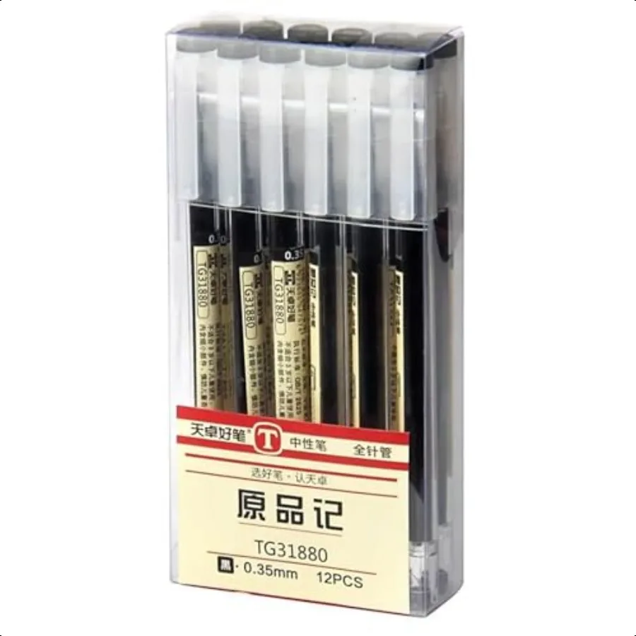 

Gel Ink Pen Japanese Style Liquid Ink Rollerball Pens Quick Drying 0.35mm Ultra Fine Point Ballpoint Maker Pen Premium for Offi