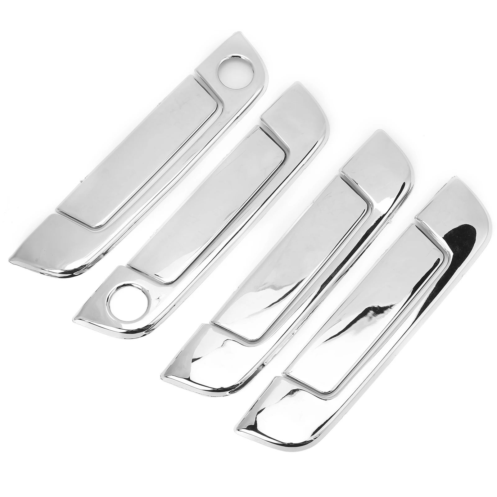 8PCS Car Accessory Door Handle Frame Strip Cover Automobile Outer for BMW E34 E36 1995‑1999 Puller Trim Replacement Chrome view 5