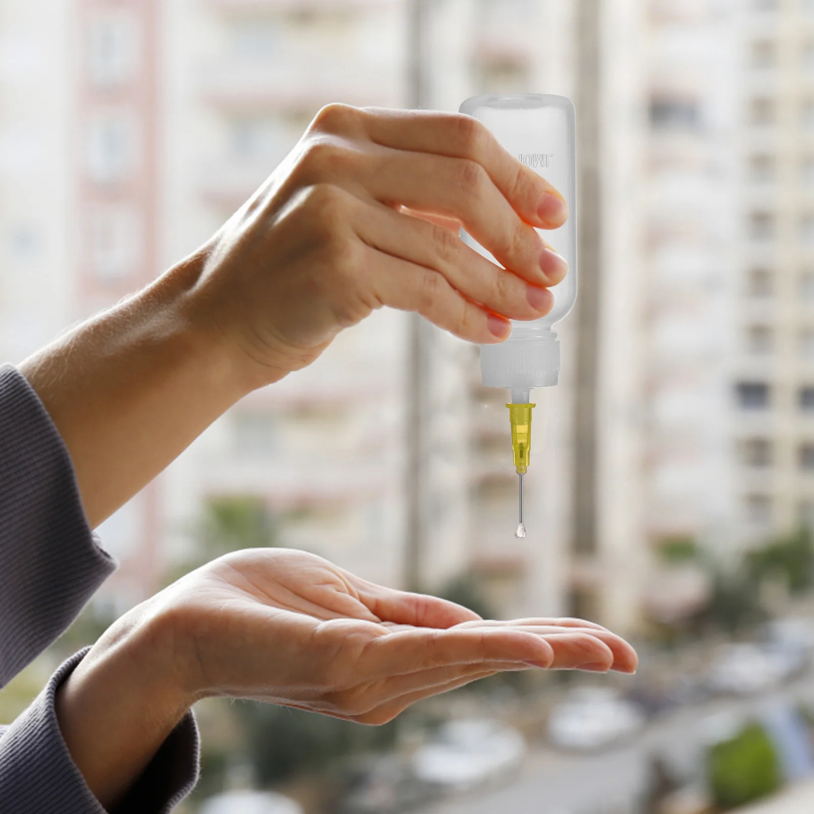 

6Sets Needle Tip Glue Applicator Bottle Precise Dispenser with Scale Design for Glue Ink Paint Sewing Machine Oil