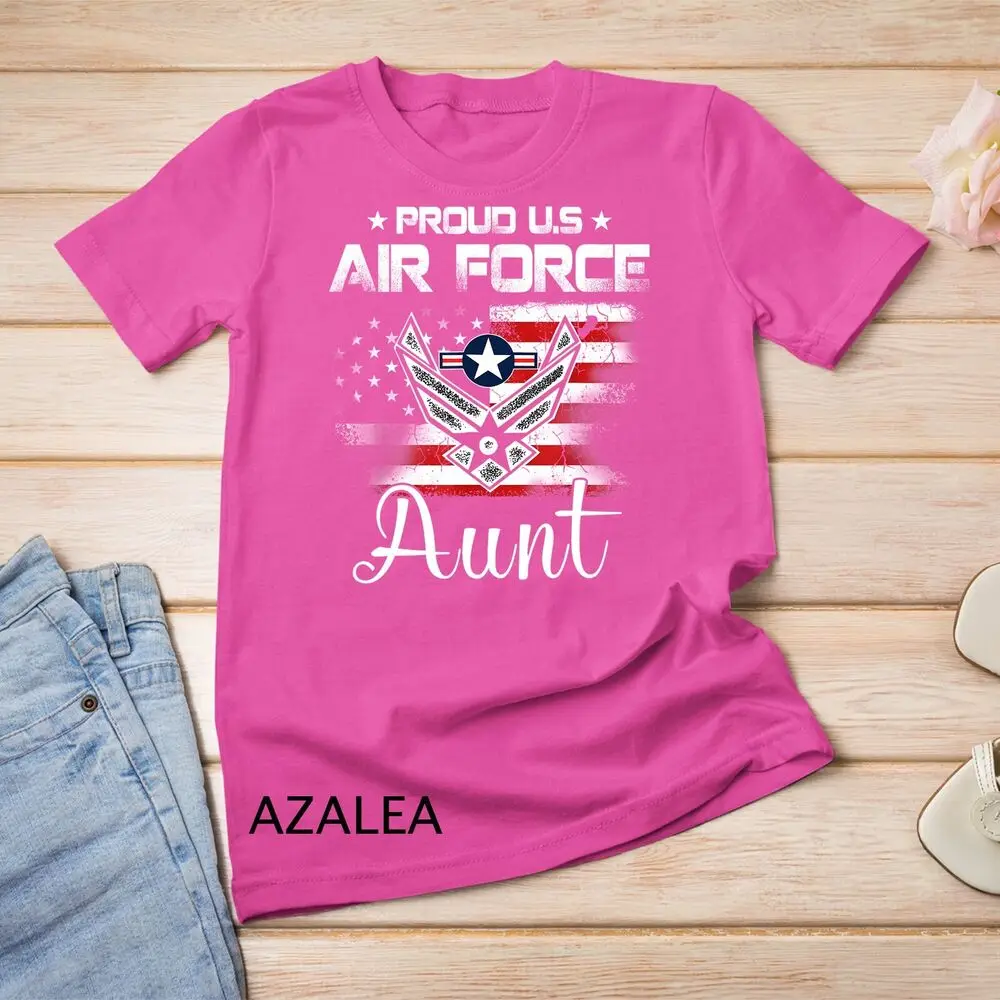 Camiseta Unisex de la tía Proud Air Force, día de la madre