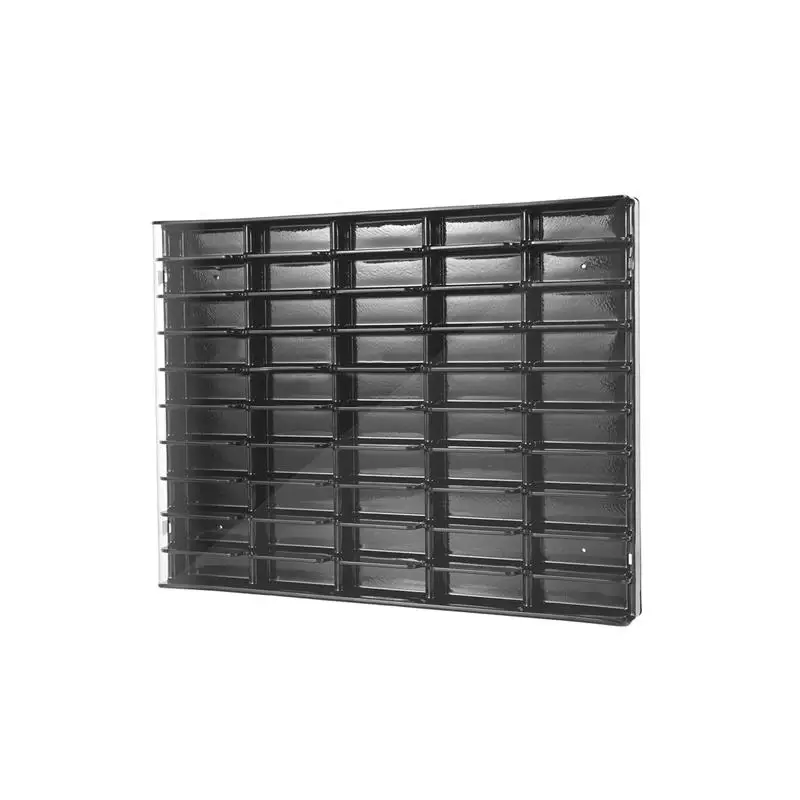 رف عرض سيارة لعبة بمقياس 1:64 لـ 50 سيارة، علبة تجميع مثبتة على الحائط #4