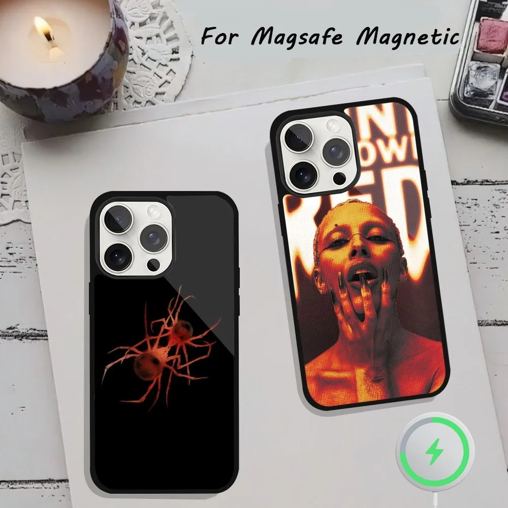 Singer D-Doja Cat  Scarlet Phone Case  For iPhone 15 12 13 14 11 Pro Plus Max Magsafe Magnetic Wireless Charging shell