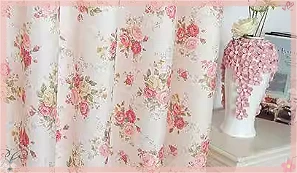 Blumenvorhänge im amerikanischen Landhausstil, 1 Stück, pastoral, kleine frische Jacquard-Vorhänge, Wohnzimmer, Schlafzimmer