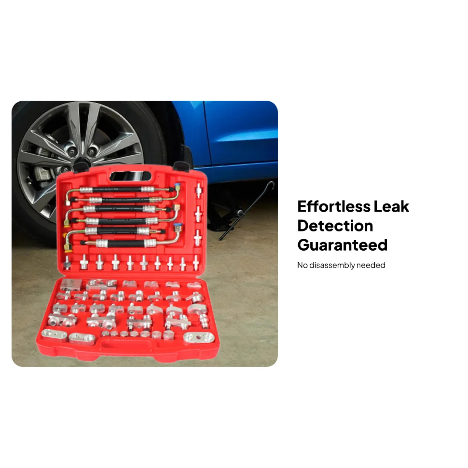 

56x A/C Compressor Leak Test Set Car Leak Detection Tool Professional Repair Tool Kit Air Conditioner Tester for Trucks