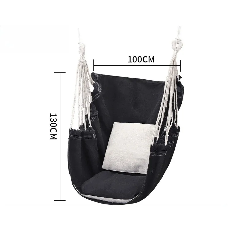 Hanging Chair Indoor Dorm Lazy Swing Hammock Seat Student Bedroom Portable Swing Cushion Outdoor Garden Balcony Relaxing