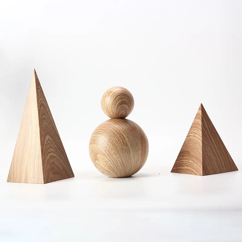 Nordic abstract geometric ornament home living room porch office model room hotel triangular ball decoration