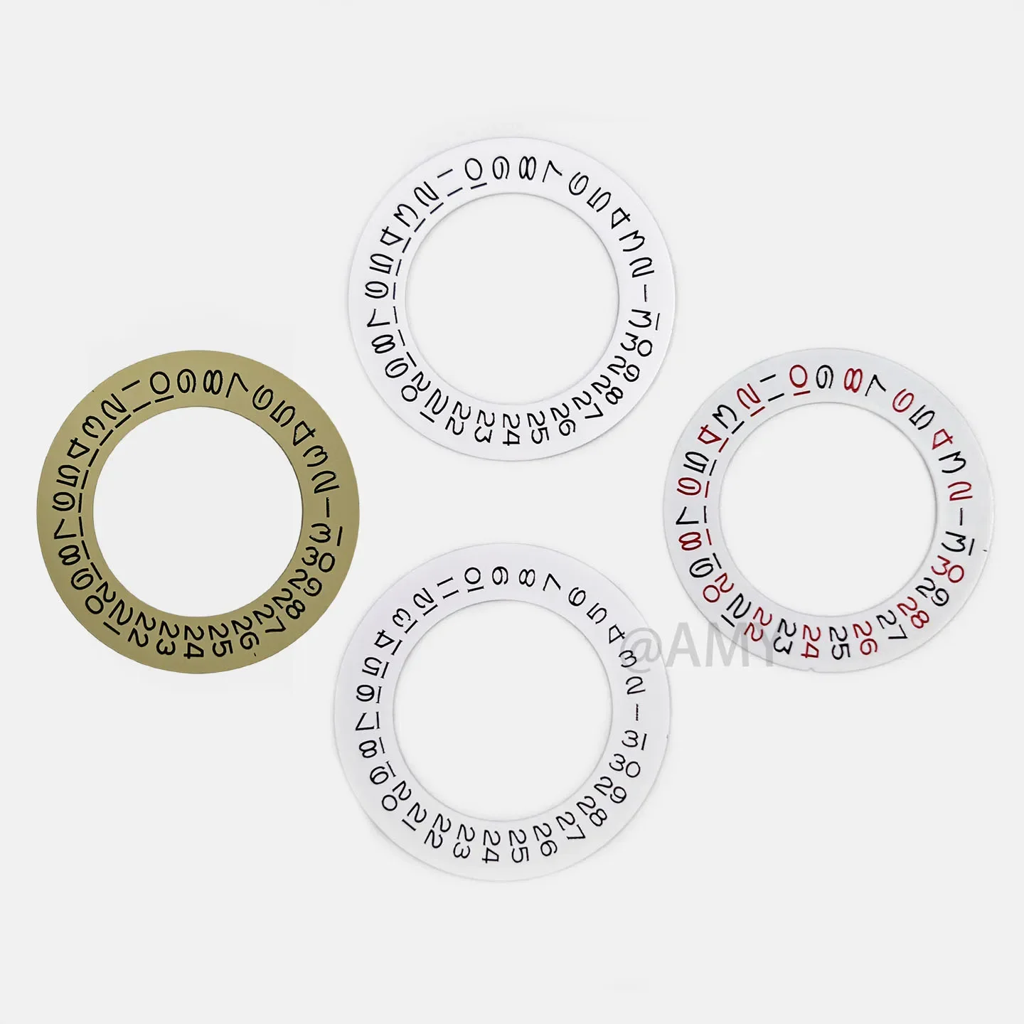 White Date Wheel Overlay for ETA2824 2836 8215/8200 Movement Date At 3