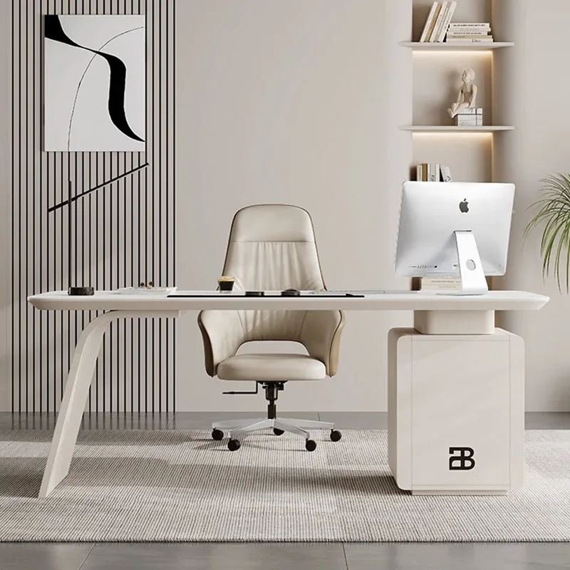 ركن وحدة التحكم طاولة القهوة اجتماع الكمبيوتر المحمول دراسة رخيصة صياغة الجدول شاشة المدرسة تقف Scrivania Bianca اللوازم المكتبية #2