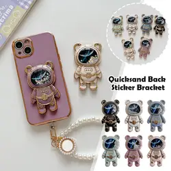 Quicksand Bear GripTok Mobile Phone Holder Bracket Handle Extension Astronaut Support Hidden Stand Universal Finger Foldabl F3B0