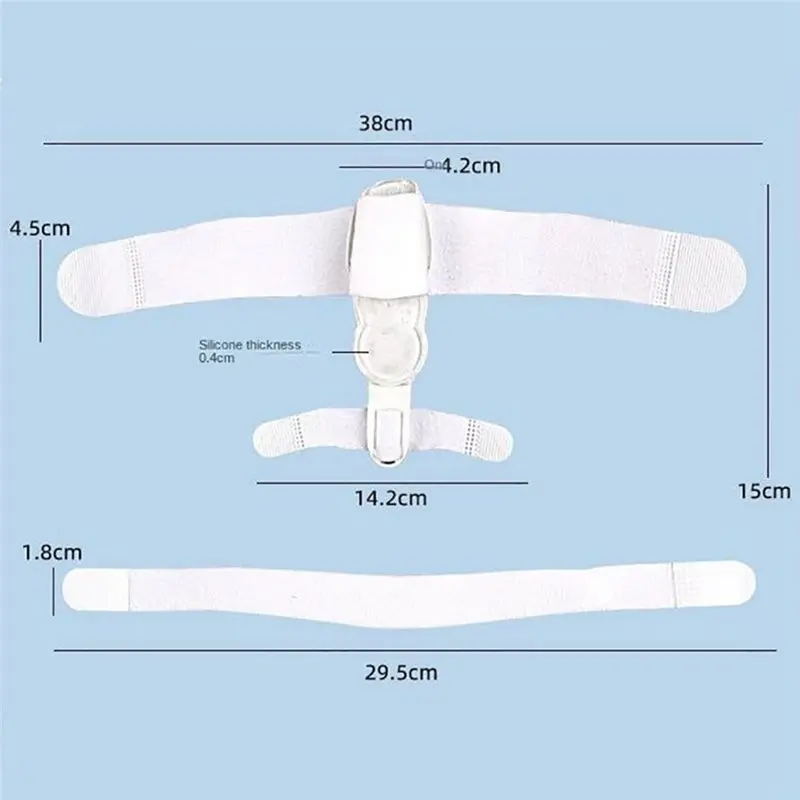 A52Q-조절 가능한 무지외반증 교정기 노브 무지외반증 완화 스플린트 편안한 발가락 교정기 실리콘 패드 포함 그레이