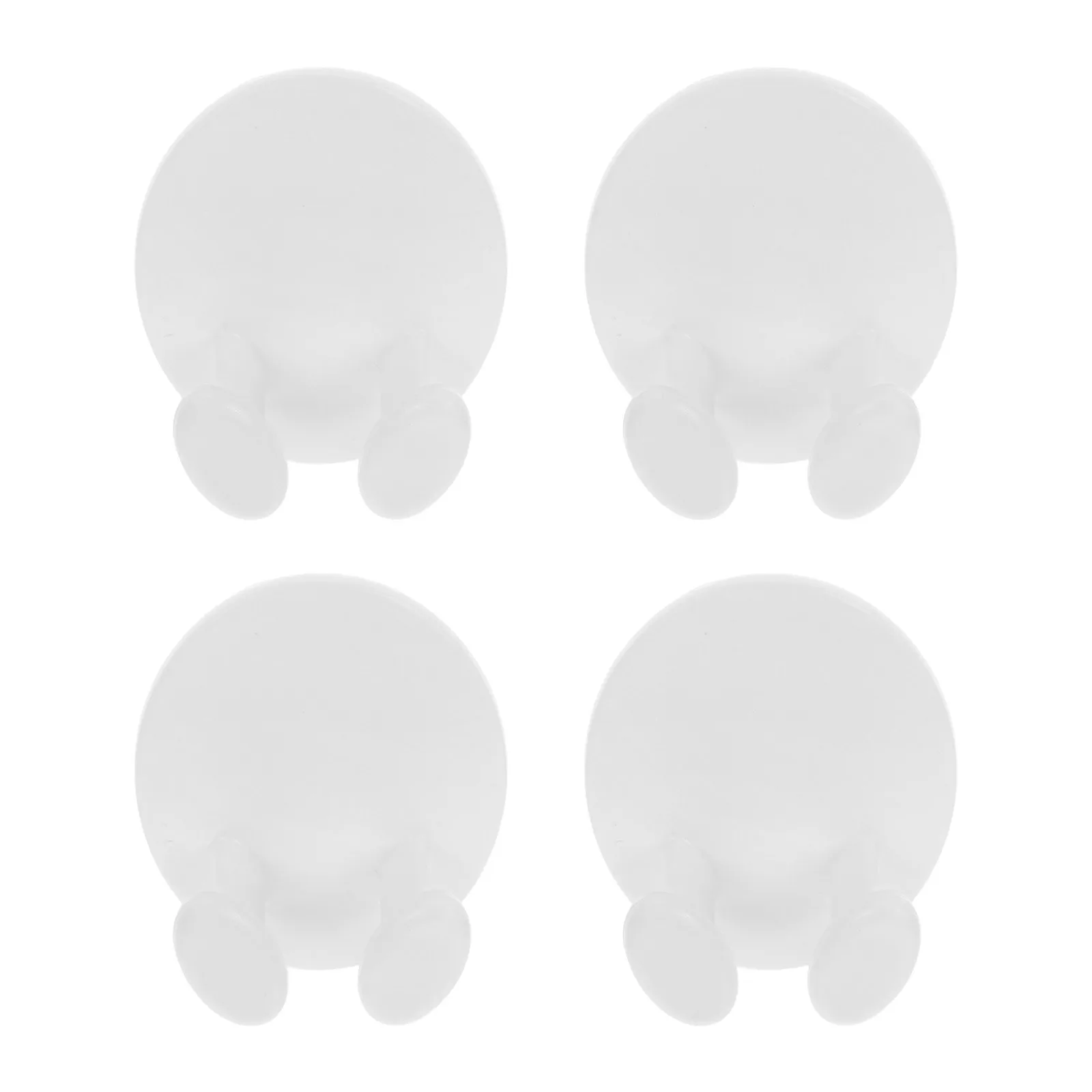 

4Pcs Adhesive Socket Cable Hooks Oval Durable Plastic Plug Holder Organizer Multifunctional Storage Key Hanger