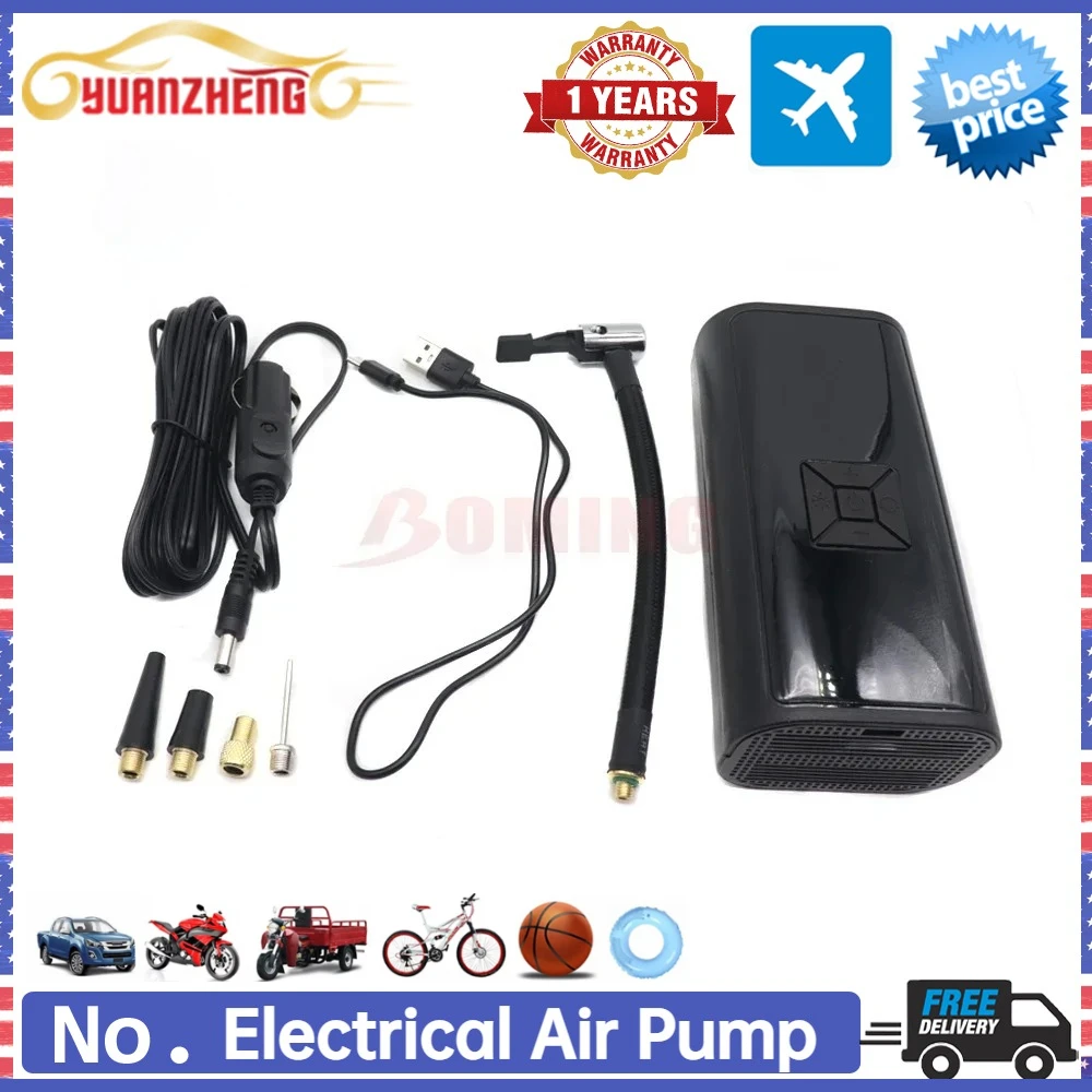 For Car Motorcycles Bicycle Ball Wireless Air Pump Portable Air Compressor Electric Tire Inflator