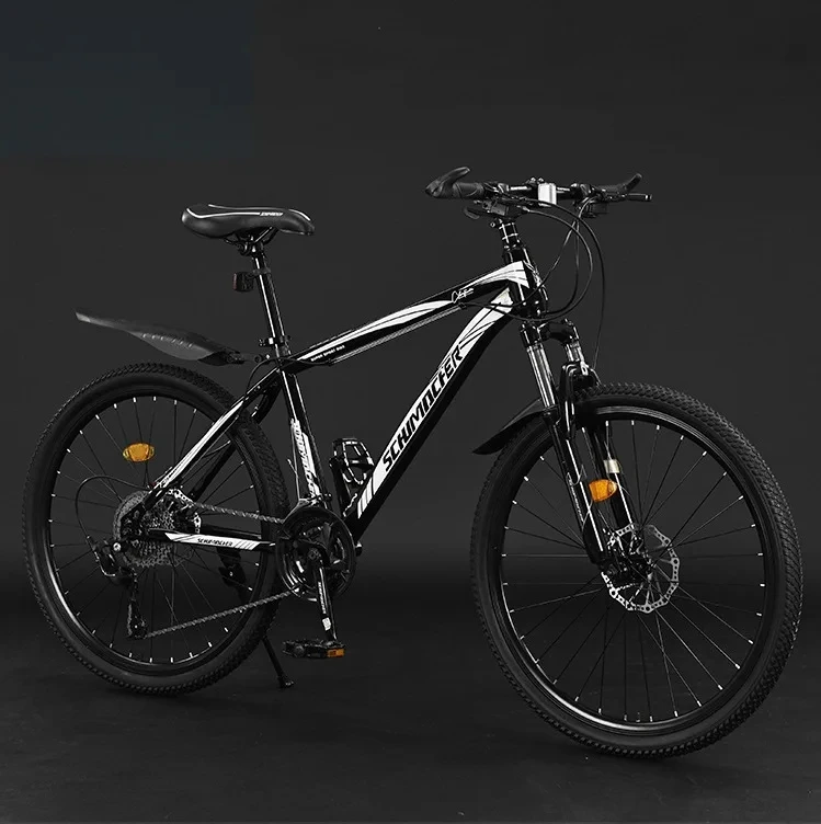 24/26/27.5 inches High carbon steel frame Mountain bike 21/24/27/30 speed Double disc brake Shock absorption off-road Bicycle