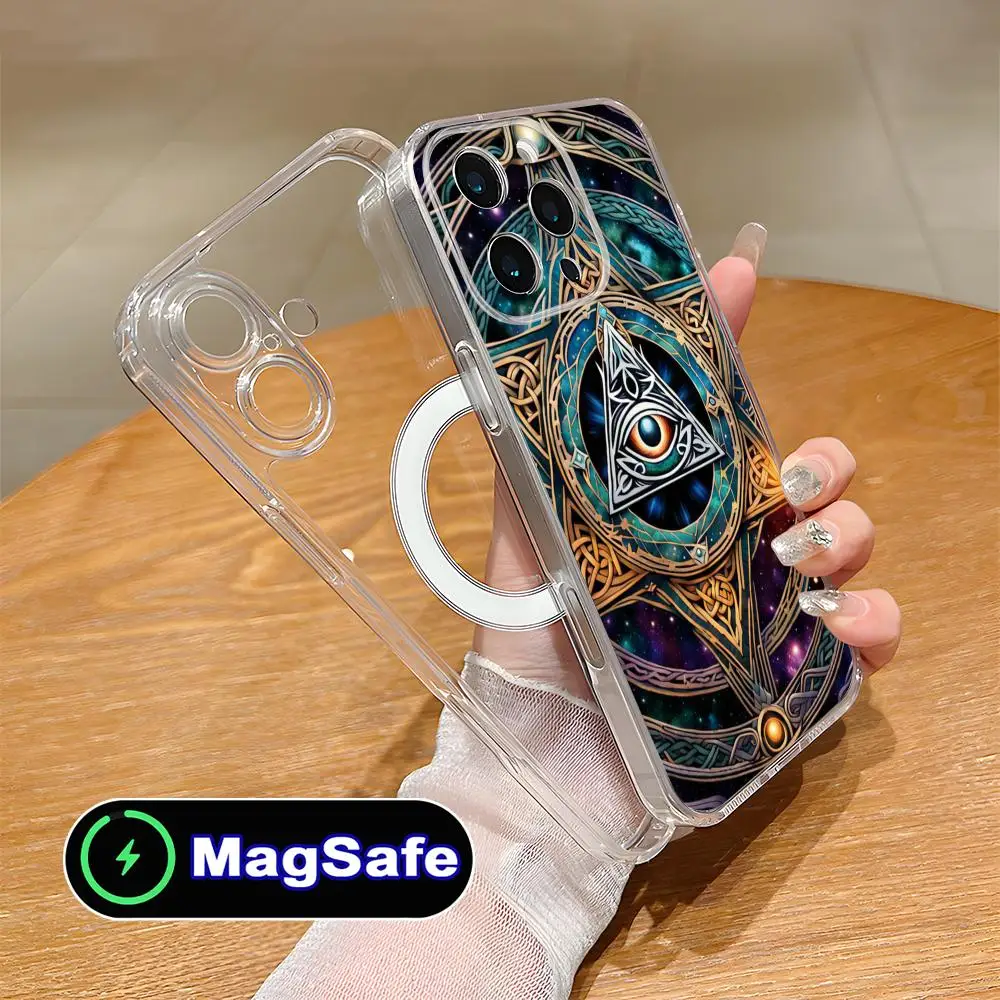 

Providence All Seeing Eye Phone Case for iPhone 17 16 15 14 13 12 11 Air Pro Max Plus Mini Magsafe Clear Colorful Cover Cover