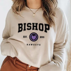 Kate Bishop 2001 Sweatshirts Hawkeye Barton Sweatshirt Superhero Hoodies Unisex Long Sleeve Pullovers Hoodie Streetwear Tops