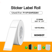 P15 Hp2s Label Printer Sticker 12*40mm Label Tape Thermal Printer Paper Compatible Phomemo D30 Marklife P12 P11 Labelle