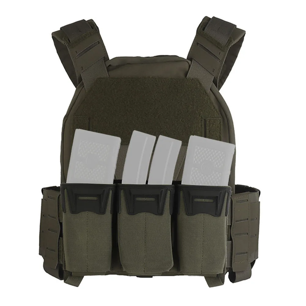 

Tactical Sub-Zero Plate Carrier With 556 Triple Magazine Pouch Rapid Deployment MOLLE Outdoor Hunting Combat Airsoft Vest Gear