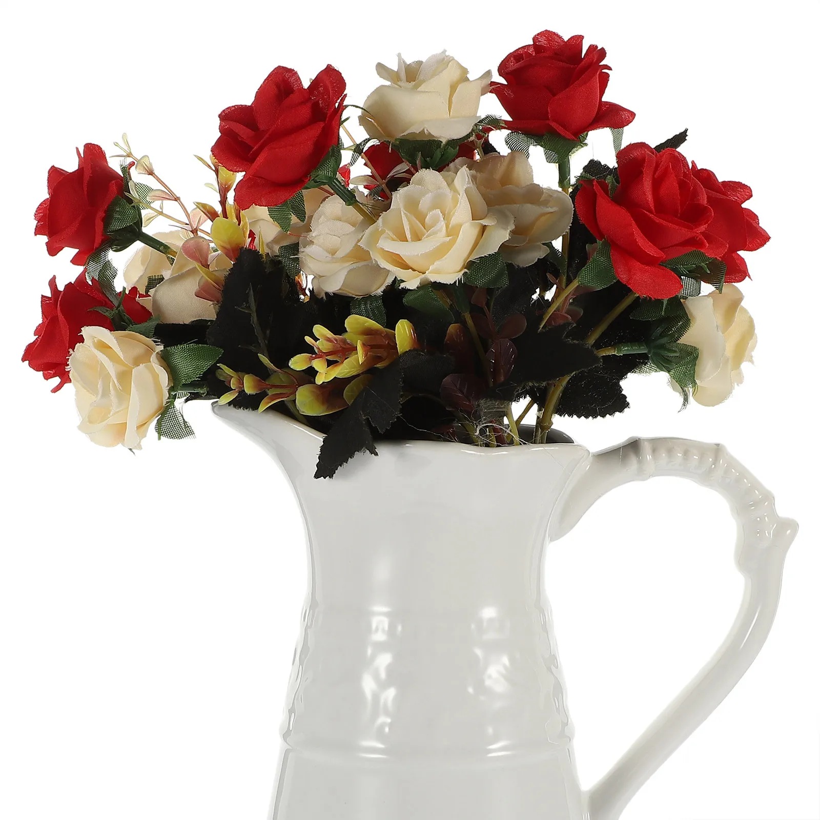 

Ceramic Milk Pot Vase Delicate Flowers Versatile Ornament Indoor Office Decoration Ceramic Pitcher Vase