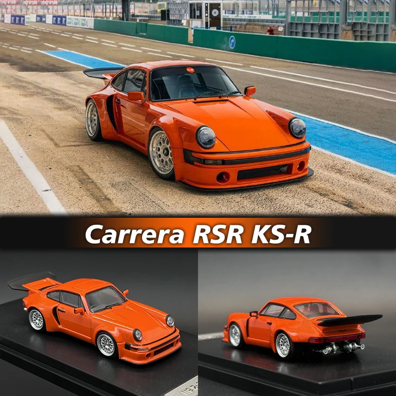 

SW In Stock 1:64 Orange Carrera RSR KS-R Diecast Diorama Car Model Collection Street Weapon