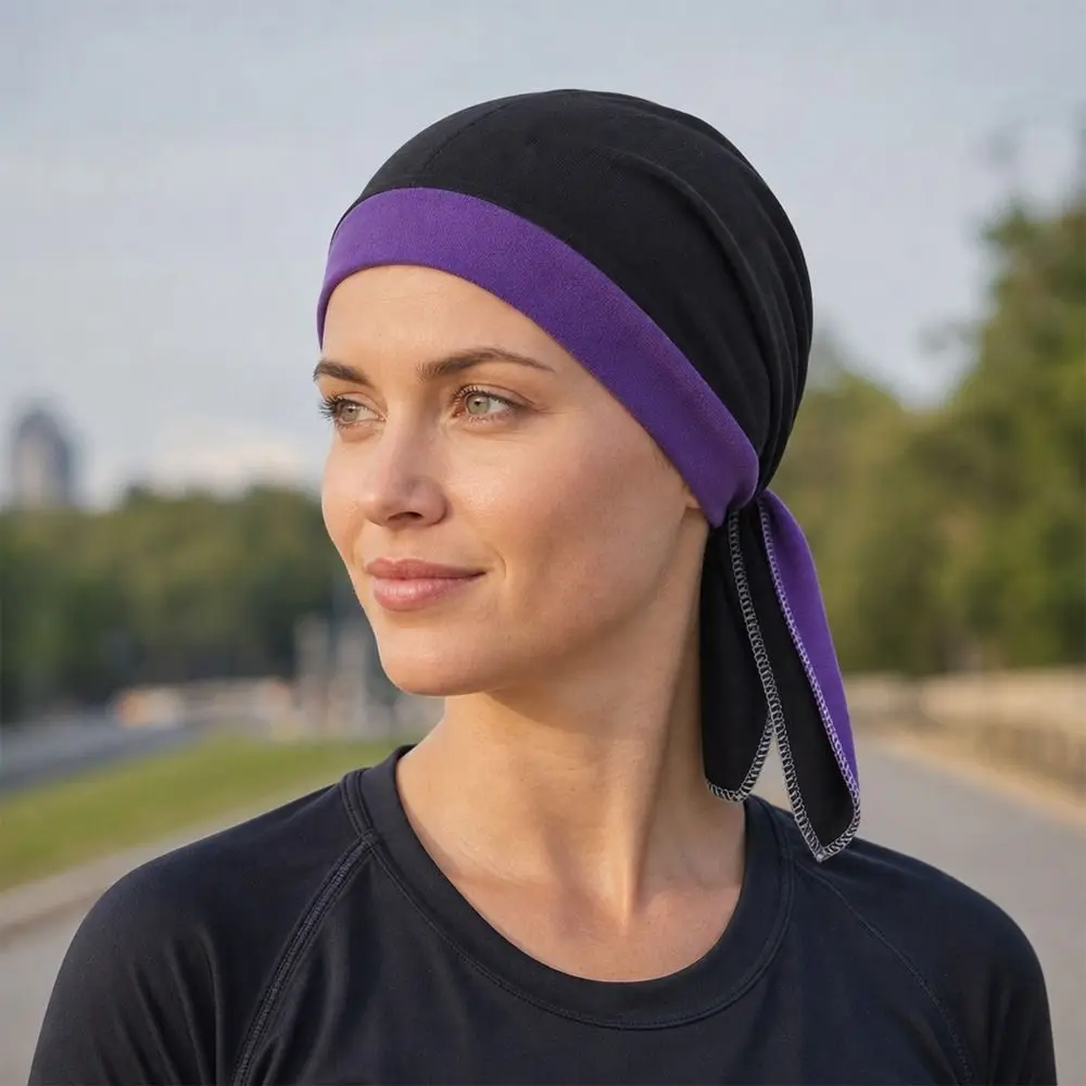 Fashion Accessory Quick Dry Bandana Cap Breathable Helmet Liner Head Wrap Polyester Fabric Cycling Pirate Hat Running