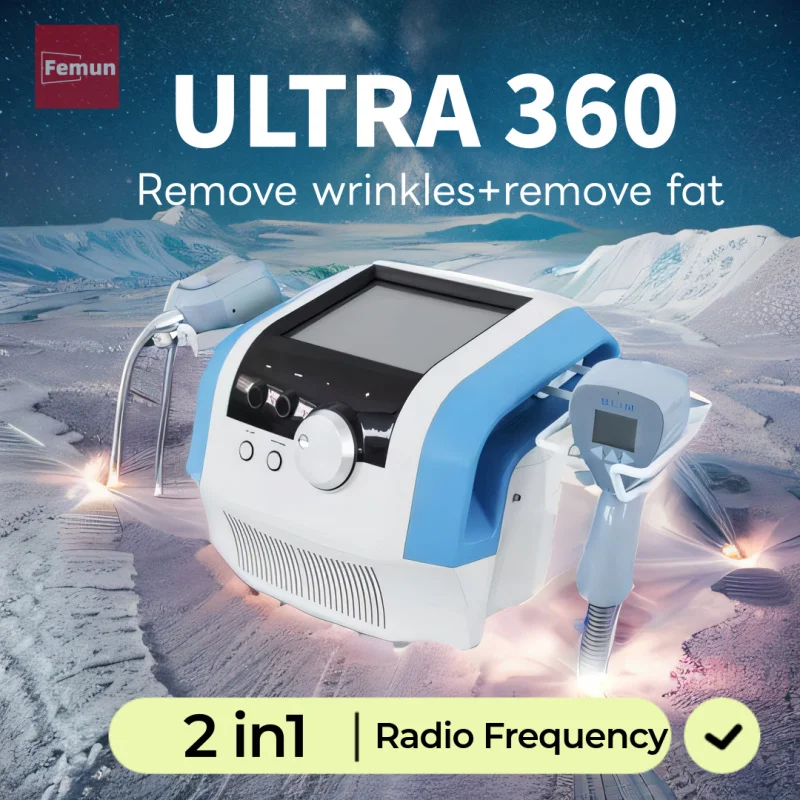 2 in 1 RF ULTRA 360 Lichaamscontouren Cellulitisreductie Gezicht EMS Huidverjonging Aanscherping Schoonheidsmachine 2024