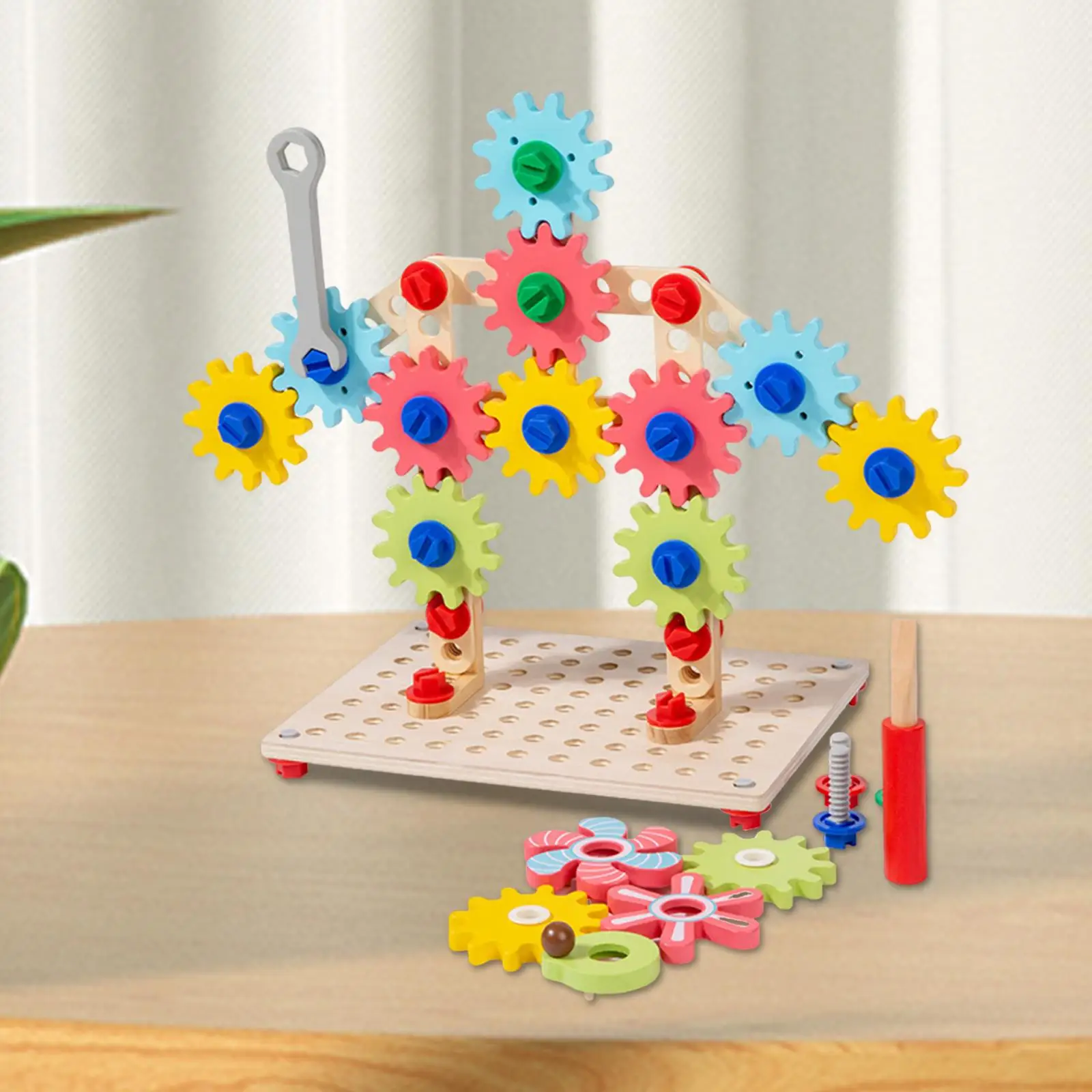 Деревянные игрушки Spinny Gears для 4, 5, 6, 7, 8, 9 лет, координация рук и глаз, креативные игрушки с эффектом, деревянная доска для передач