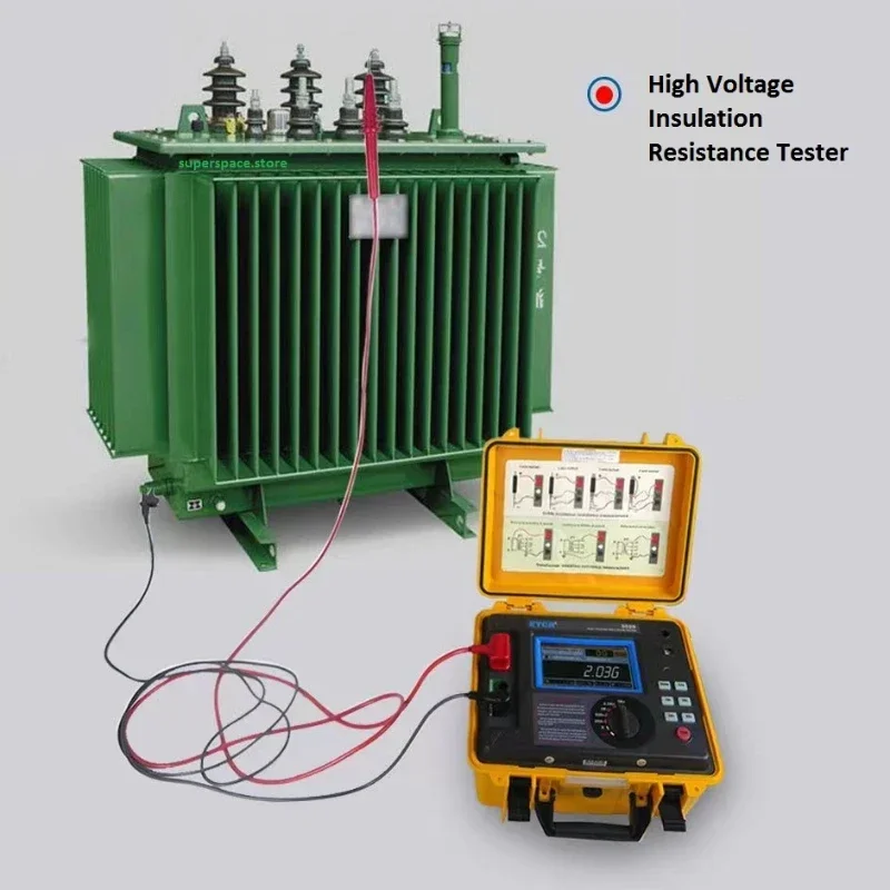 ETCR3500 ETCR3500B High Voltage Insulation Resistance Tester 5KV 10KV 5TΩ Digital Earth Resistance Multimeter RAMP FR DAR Mode