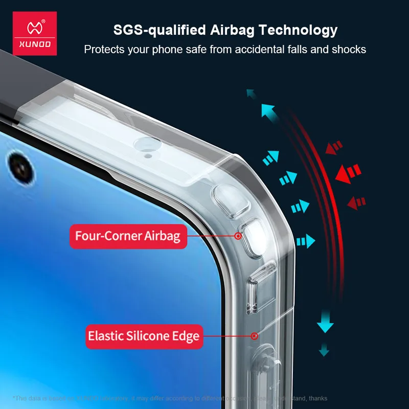 For VIVO X200 FE Case XUNDD Shockproof Airbag Transparent Hard PC Lens Protection Phone Cover