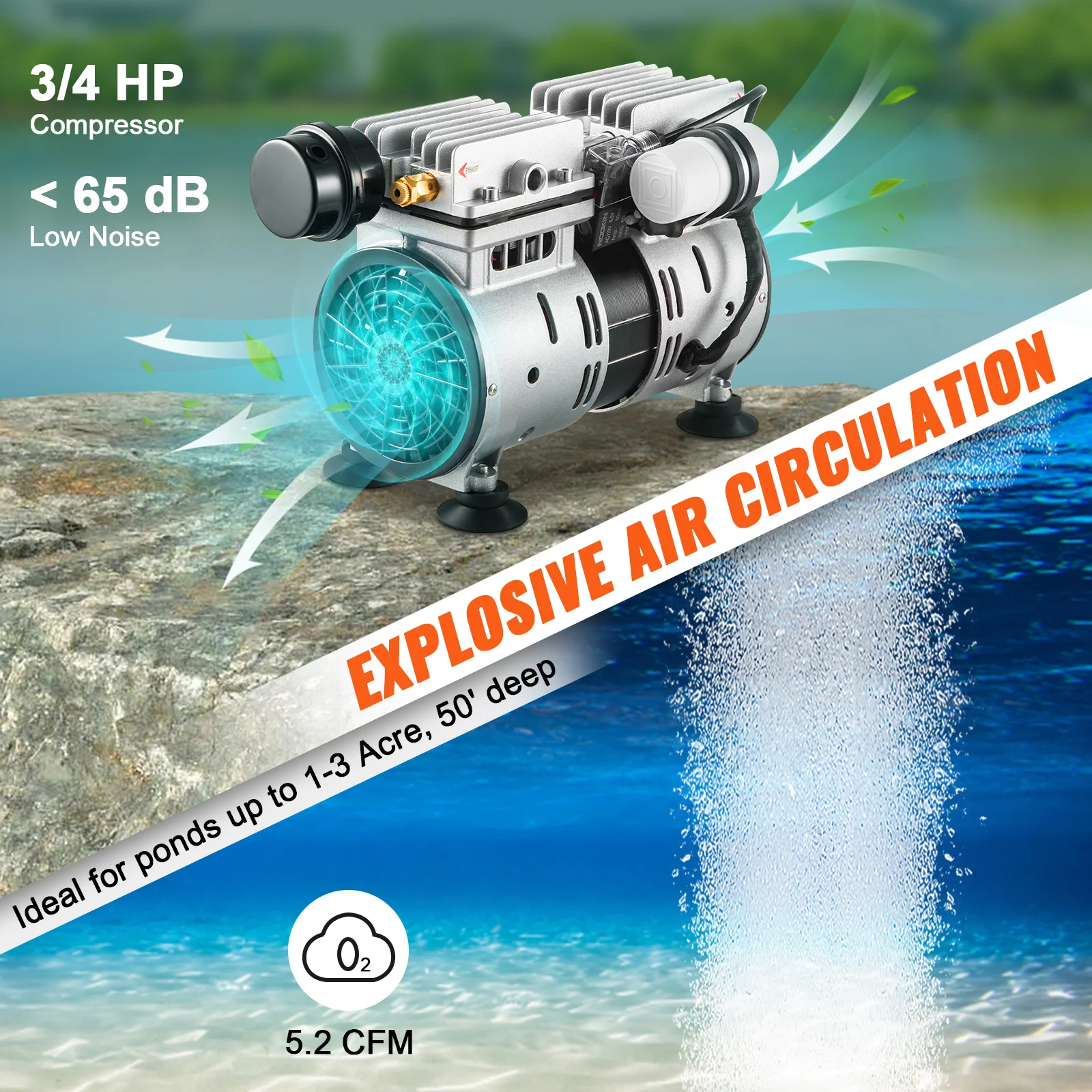 Pond Aerator 550W P…