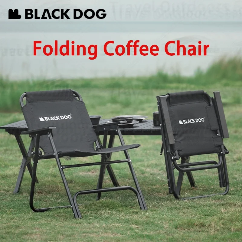 Naturehike BLACKDOG Camping Chair Outdoor Folding Chair Support Durable Beach Chair Travel Furniture Portable Bearing 120kg