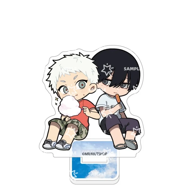 10CM Q-version The Summer Hikaru Died Anime Figure Acrylic Stand Model Fans Cosplay Asako/Yoshiki/Hikaru Ornament Toy for Gifts