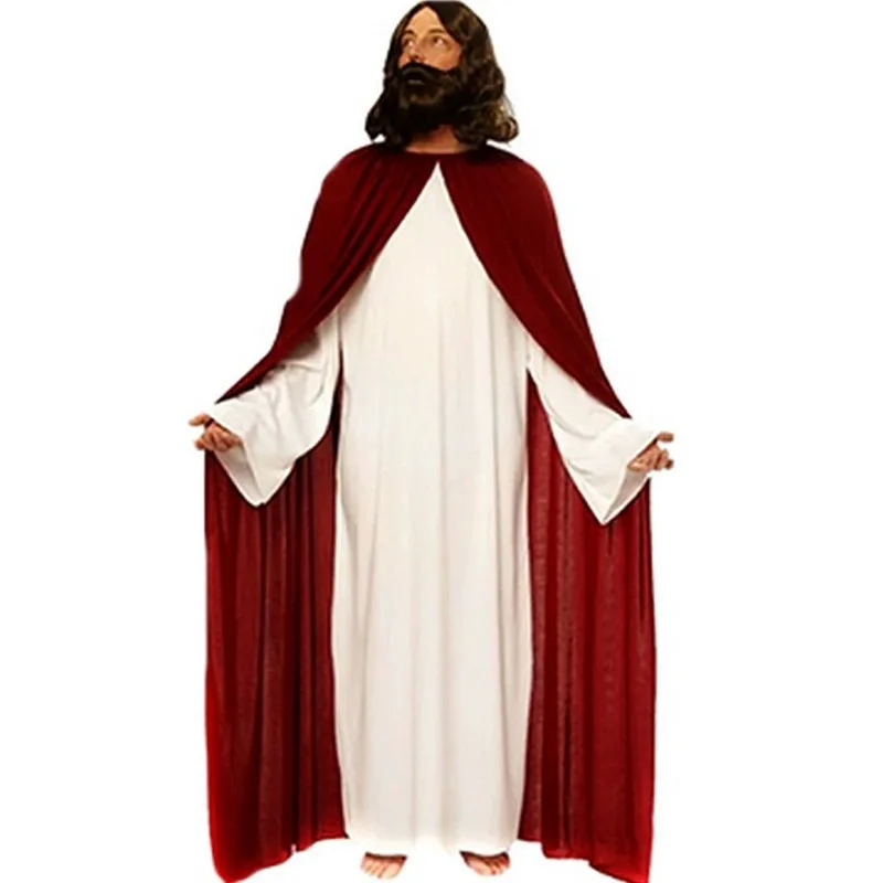 Adult Children Christianity Father Cosplay Costume Men Jesus Virgin Mary Costumes Roman Nun Party Religious Sister Catholicism B view 6