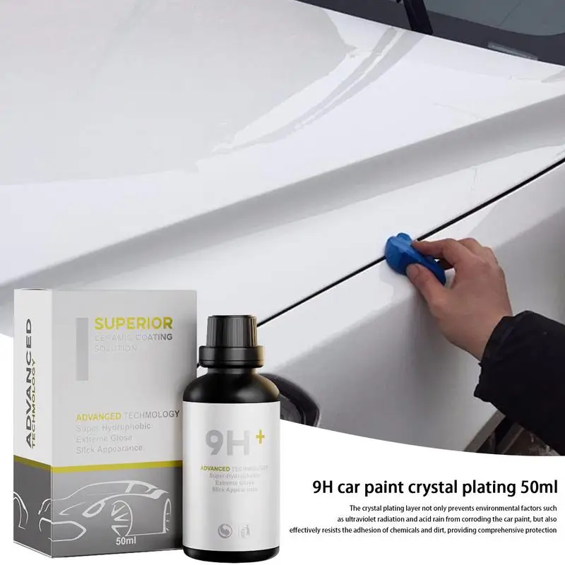 

Car Ceramic Coating 9H 50ml Auto Polish & Paint Restorer 9H Ceramic Coating For Cars Car Polish Scratch Care Liquid Long Lasting