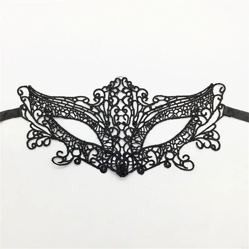 DXAE Halloween Masquerade Mask Lace Eyemask Venetians 마스크 카니발 파티 의상 공 Half Face Mask Blindfold Gifts