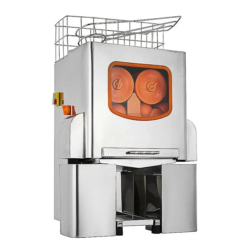 Espremedor elétrico fresco para equipamentos de processamento de frutas e vegetais, pequeno, comercial, aço inoxidável, 200E-2