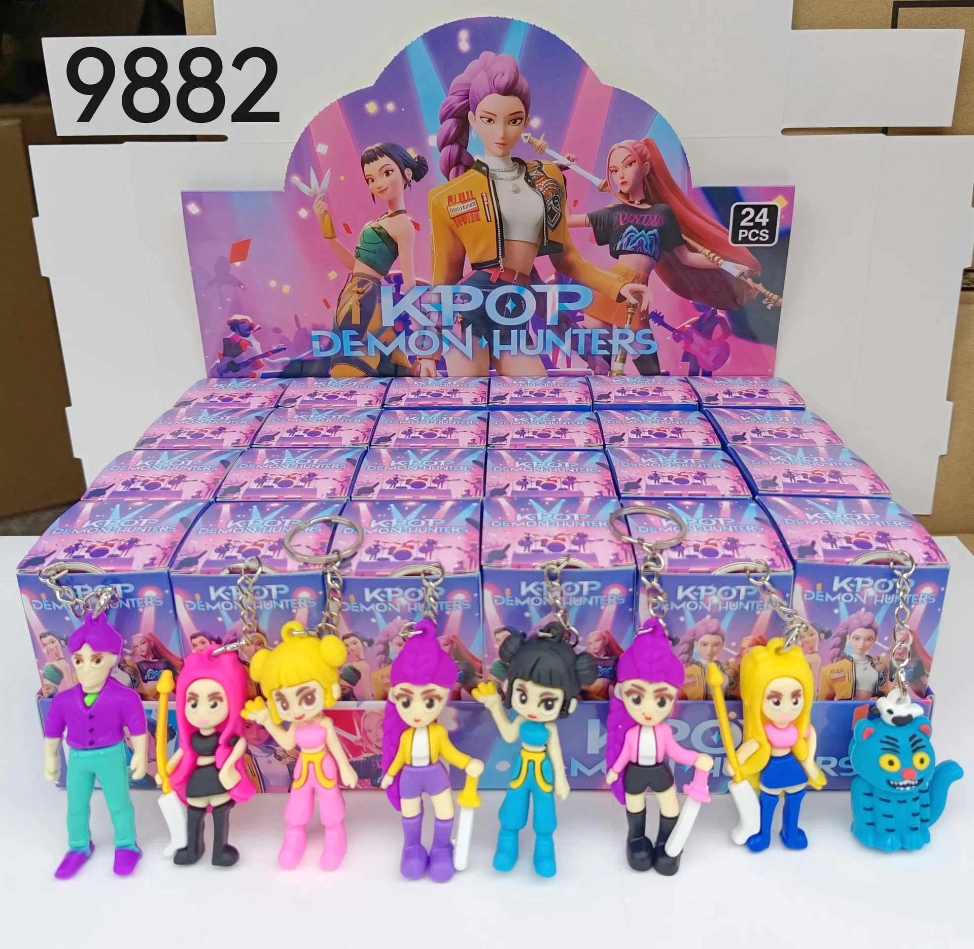 

Новинка, 24 шт., охотничья группа ведьмы/Brainrot, слепая коробка, игрушка Tralarero Tralala Tungtung Sahur Bombardinocrocodilo, фигурки, брелок