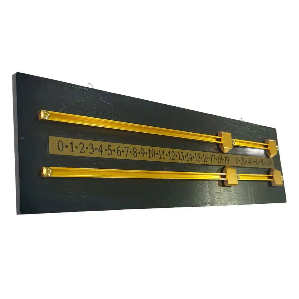 

Double Track Scoring Billiards Scoreboard Pool Game Scoring Elegantly Designed Metal Components For Pool Tournaments