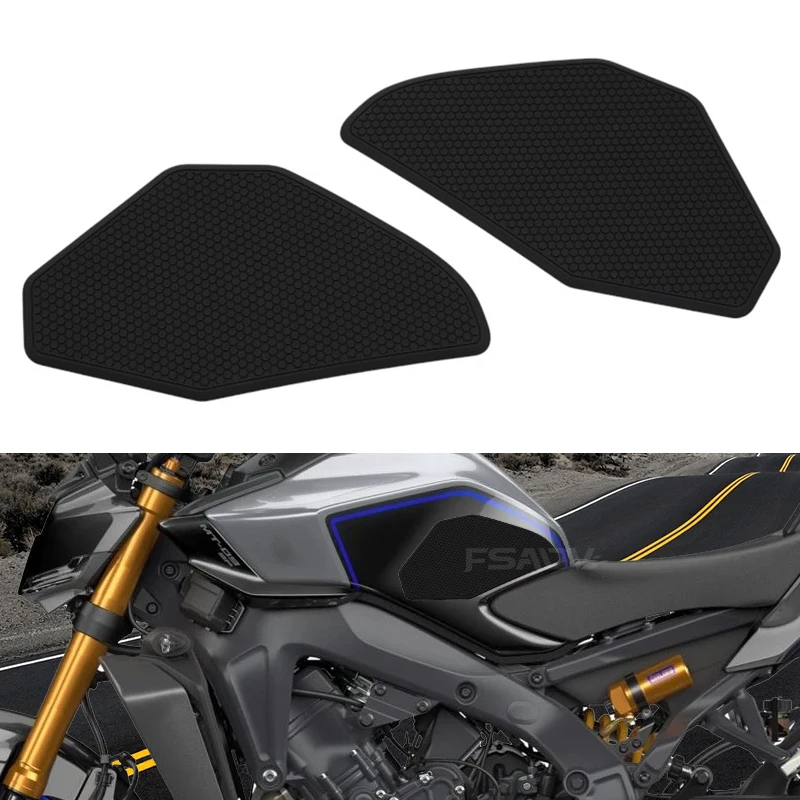 

Non-slip Side Fuel Tank Stickers Waterproof Pad Rubber Sticker For YAMAHA MT09 MT 09 FZ09 FZ 09 2025 Motorcycle Accessories
